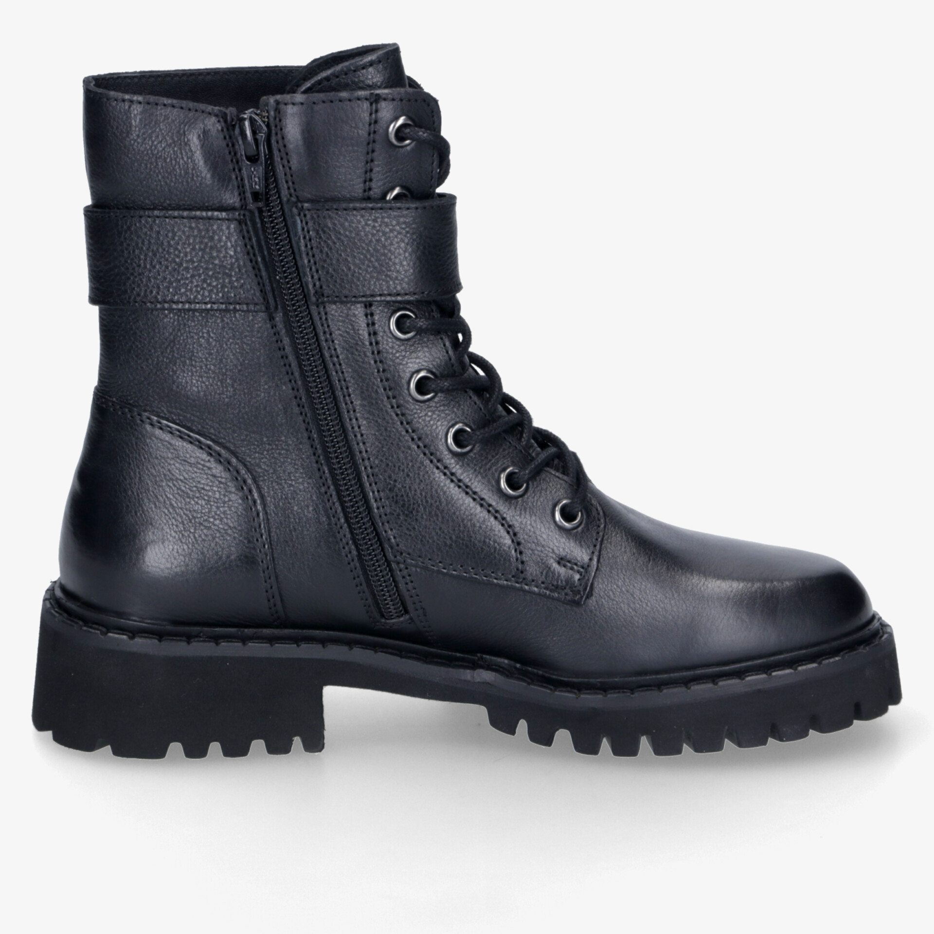 BLUE COX Damen Biker Boots schwarz