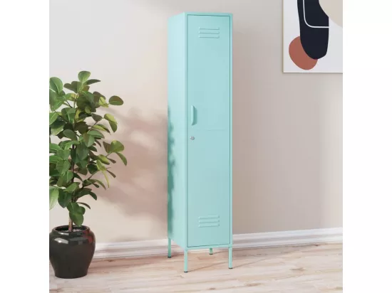 Armoire à casiers Vert menthe 35x46x180 cm Acier