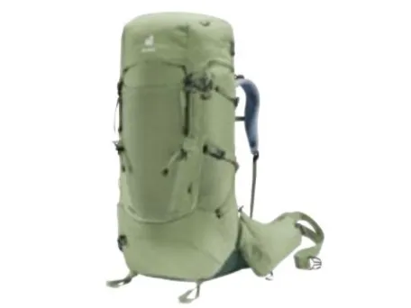 Deuter Aircontact Core 55 10 SL, Intern ramme, Top, Vandring, Grøn, Unisex, Polyethersulfon (PES)