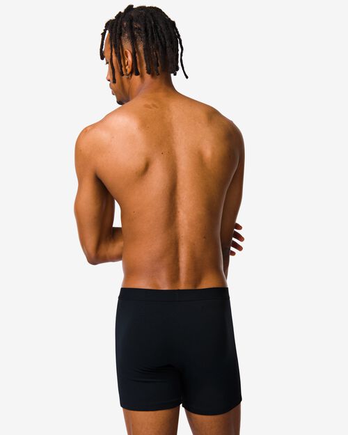 3 boxers homme modèle long bleu
