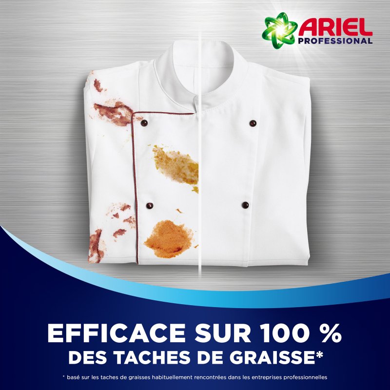 Lessive poudre concentrée Ariel Professional - 100 lavages - Baril de 5,5 kg