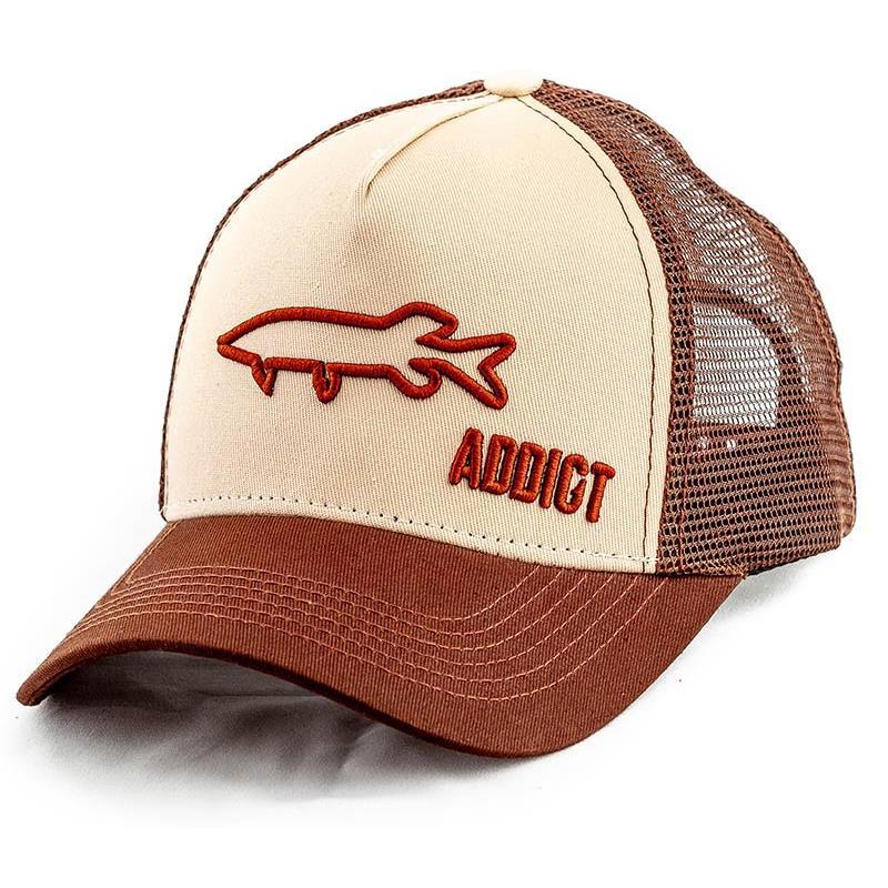 Casquette Homme Fishxplorer Addict Brochet - Marron