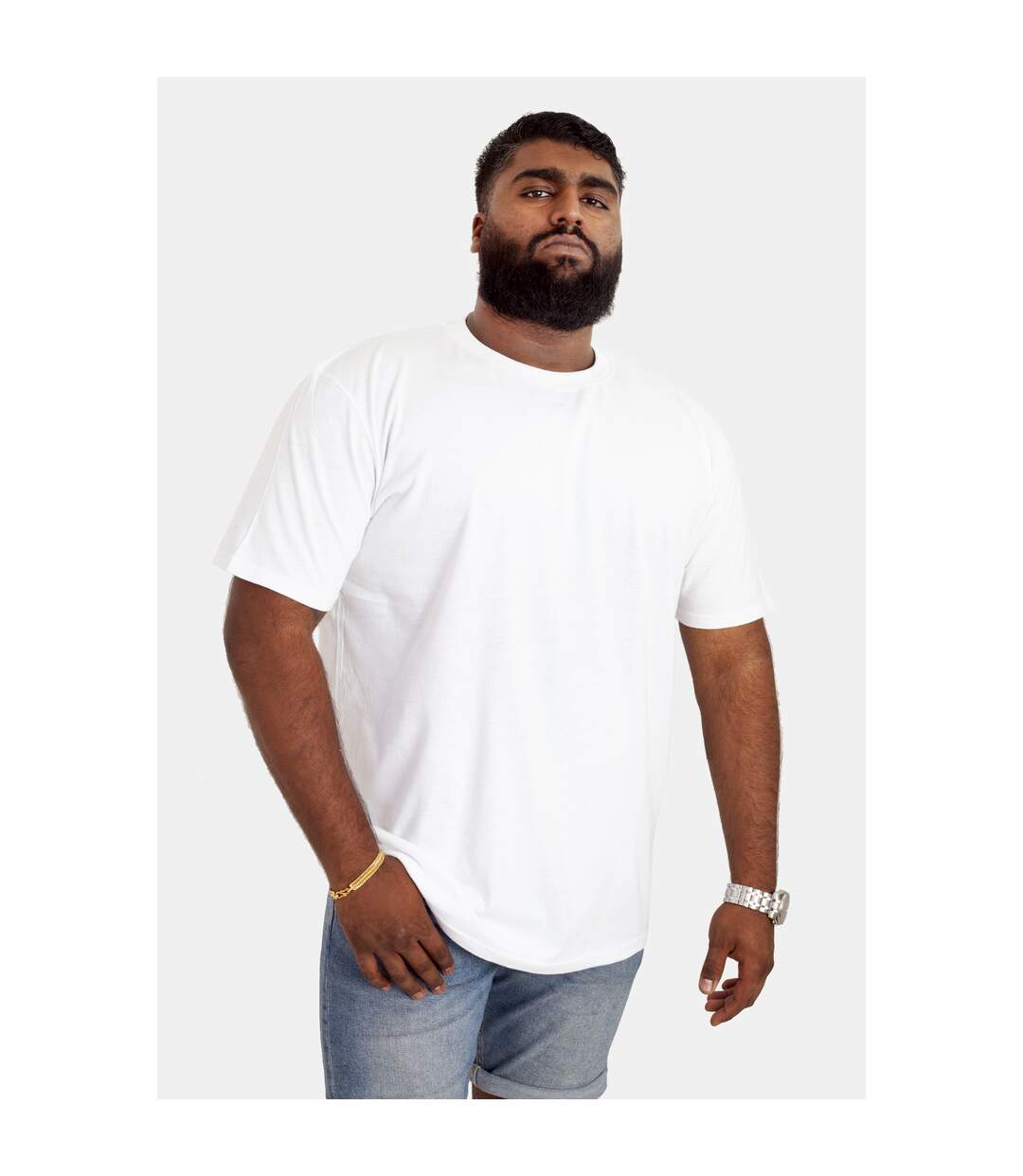 Duke D555 Kingsize Flyers - T-shirt col ras-du-cou - Homme (Blanc) - UTDC143