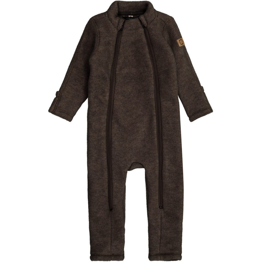 Køb Mikk-Line Dark Brown Melange Uld Dragt