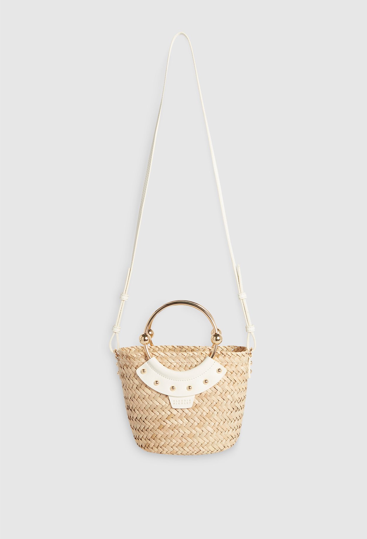 Petit panier blanc osier