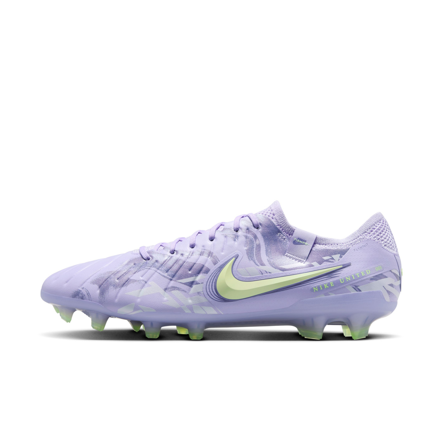Nike Tiempo Legend 10 Elite Gras Voetbalschoenen (FG) Lichtpaars Lichtgeel