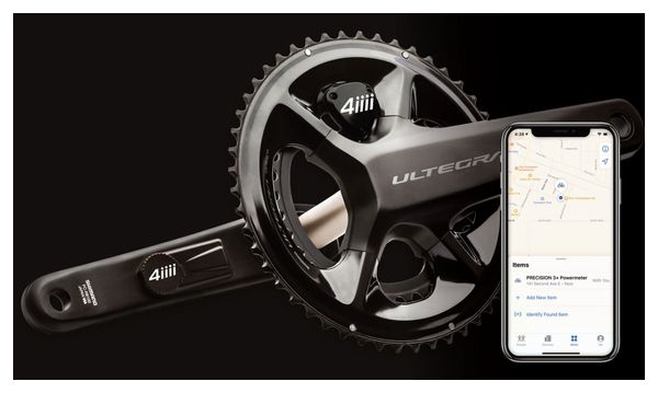 Pédalier Capteur de Puissance 4iiii Precision 3  Pro Dual Side - Shimano Ultegra FC-R8100 50/34 Dents 12V Noir
