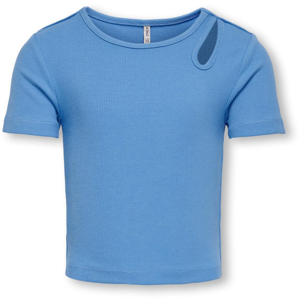 Køb kids ONLY Azure Blue SHOULDER CUT OUT Nessa Life Cutout Top Noos