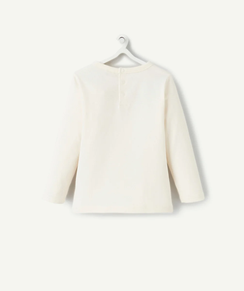 T-SHIRT BÉBÉ GARÇON EN COTON BIO AVEC CHAT ET MESSAGE