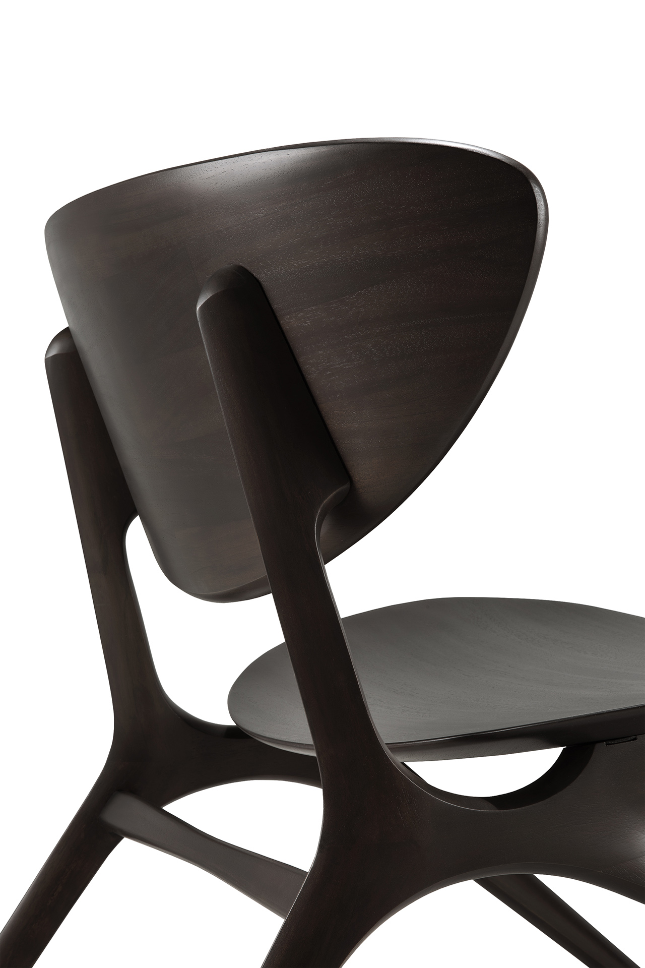 Eye lounge chair - donker mahonie