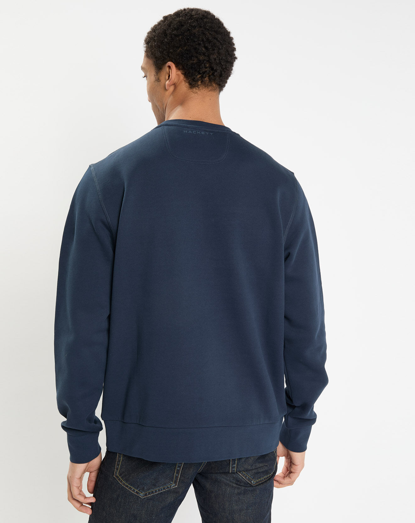 Hackett London Sweat col rond Aston Martin Racing bleu marine