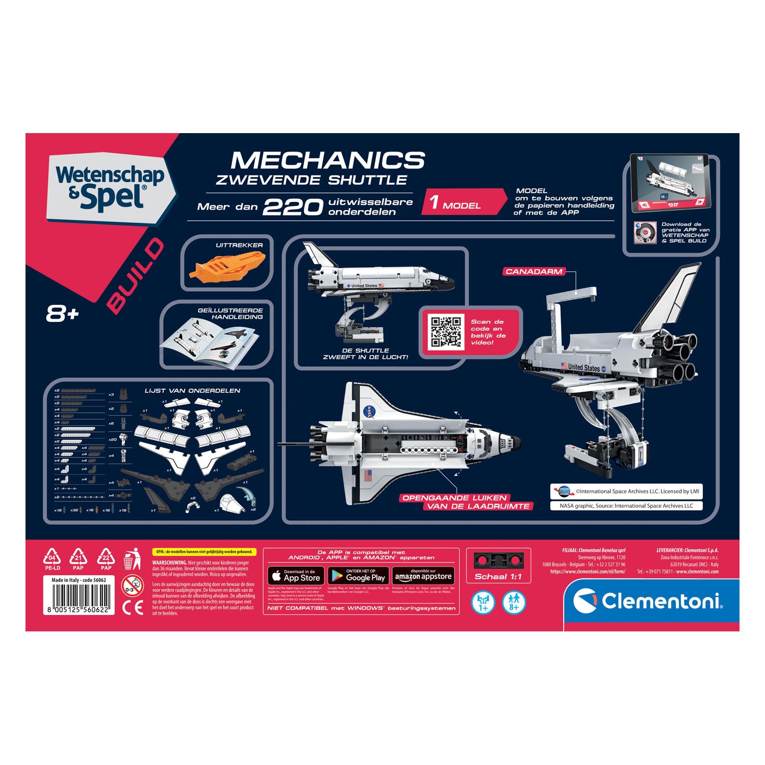 Clementoni Wetenschap & Spel Mechanica - NASA Shuttle