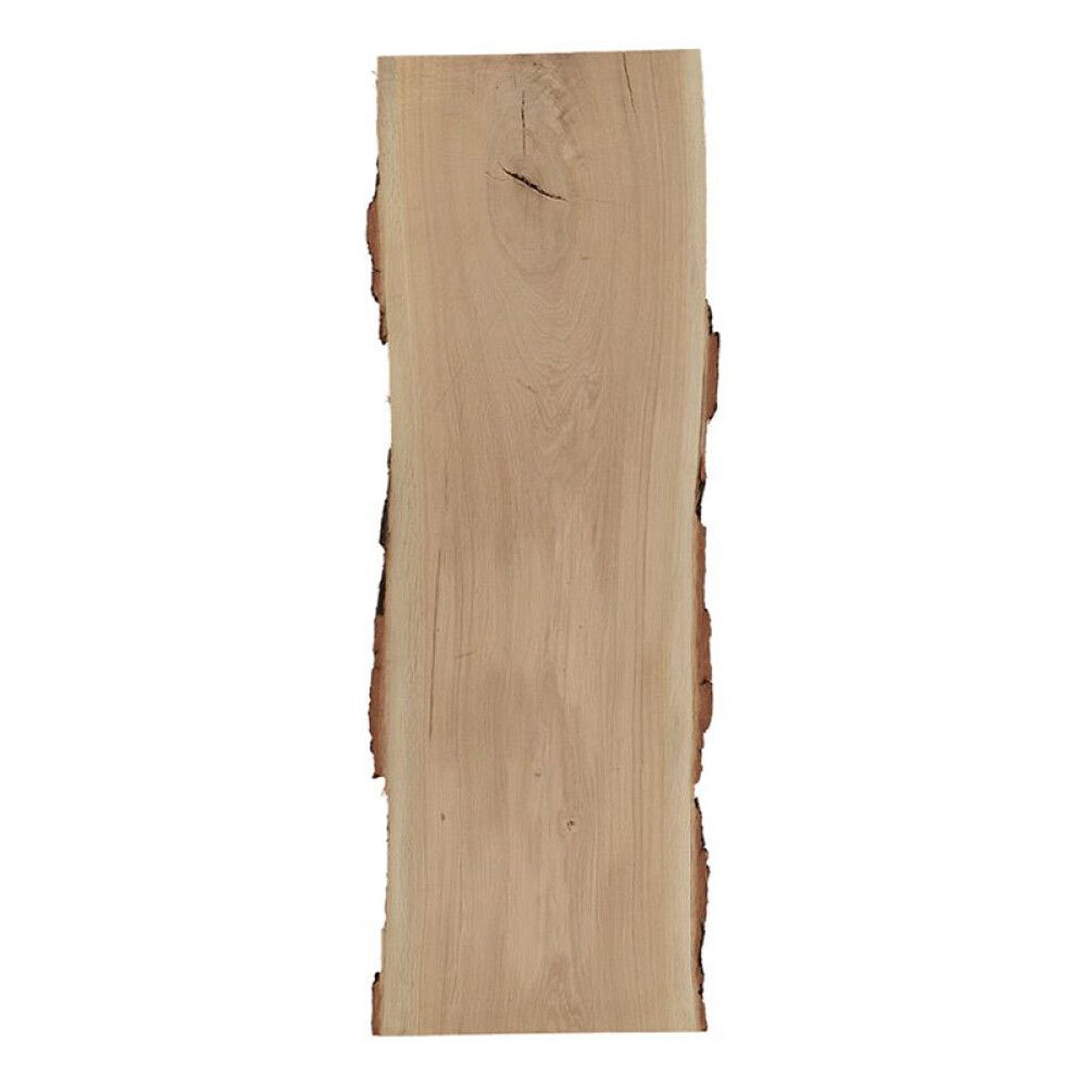 HYLLEPLATE EIK MED BARK 26X300-350X2000MM
