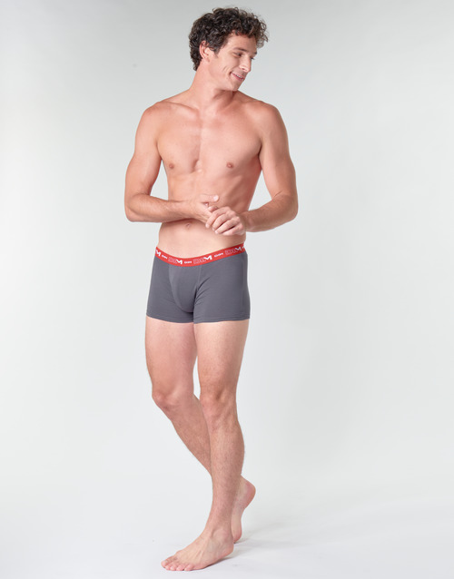 DIM - COTON STRETCH Gris / Rojo / Negro