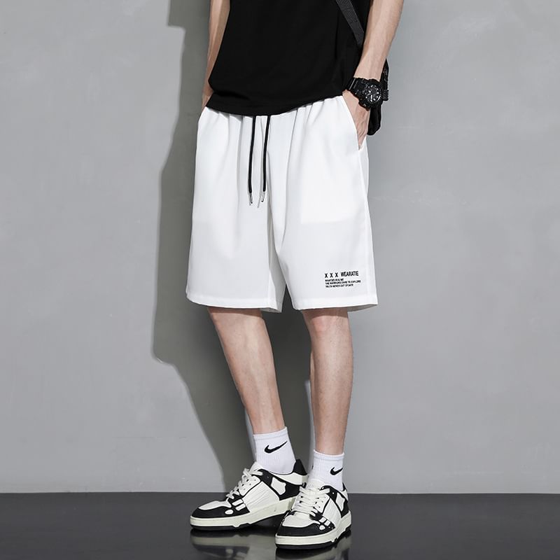 Blueforce - Shorts met trekkoord en letters