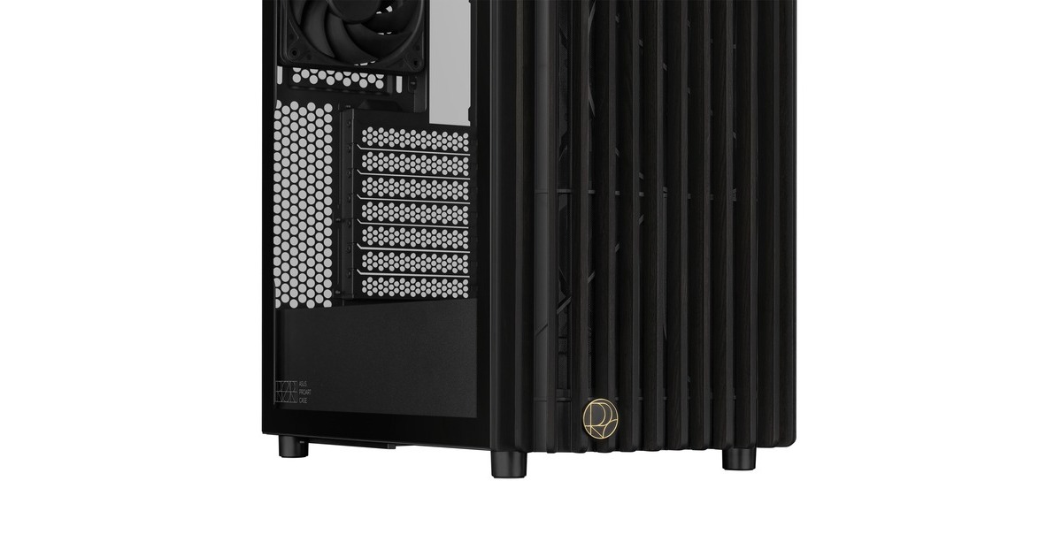ASUSProArt PA401 Wood Edition - Tempered Glass Panel midi tower behuizing  (Zwart | 2x USB-A | 1x USB-C | Tempered Glass)