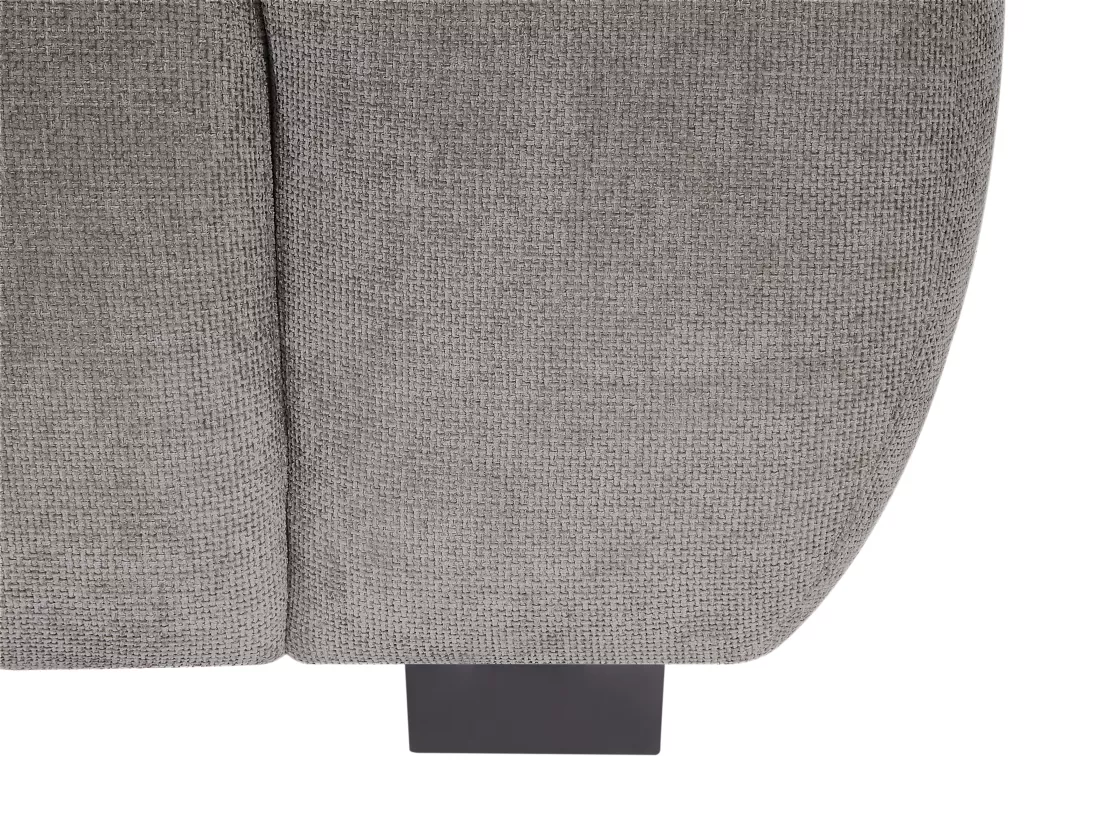 Canapé 2 places en tissu gris BERENIA