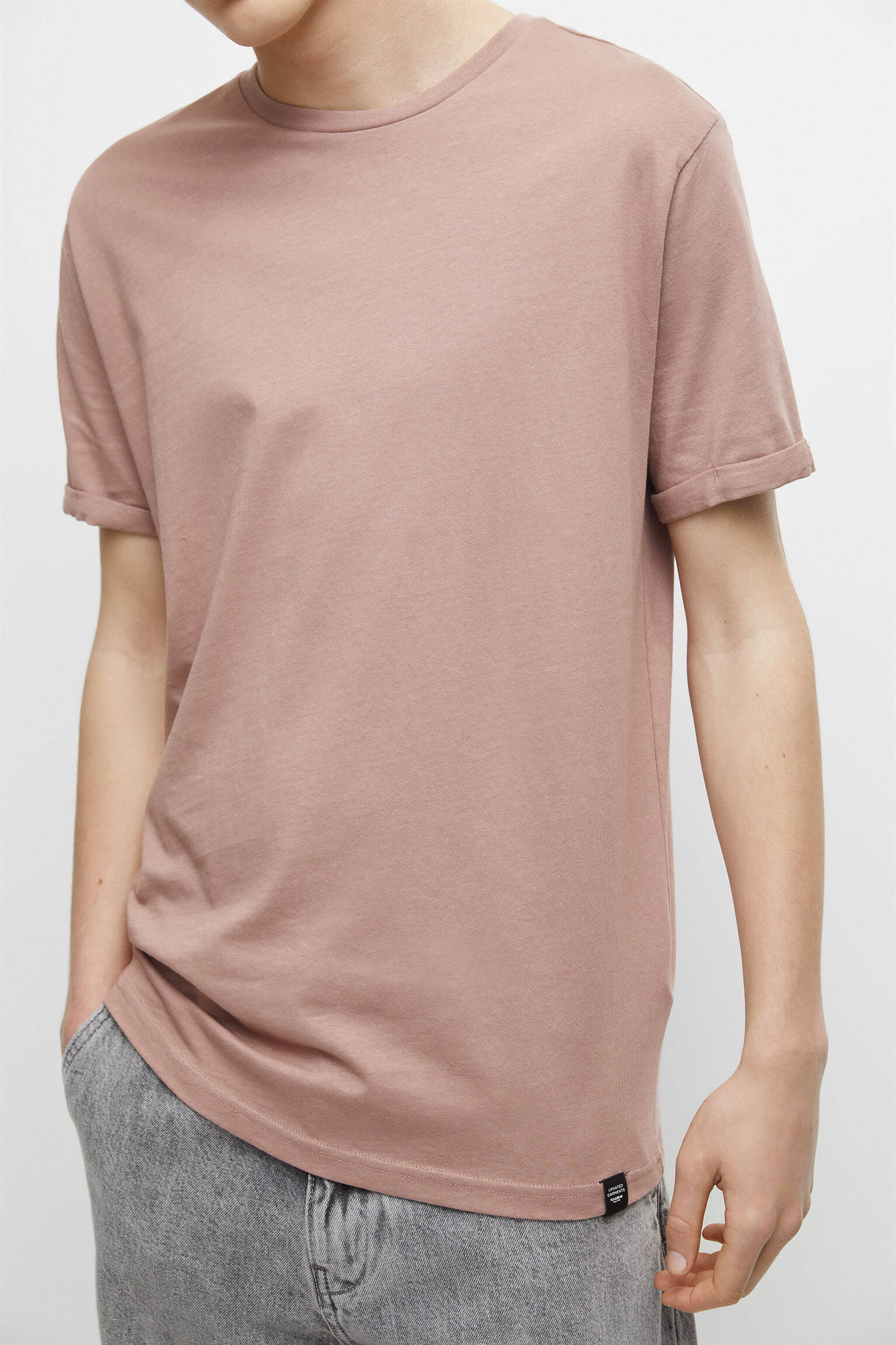 CAMISETA BÁSICA MUSCLE FIT - ROSA PALMEIRA