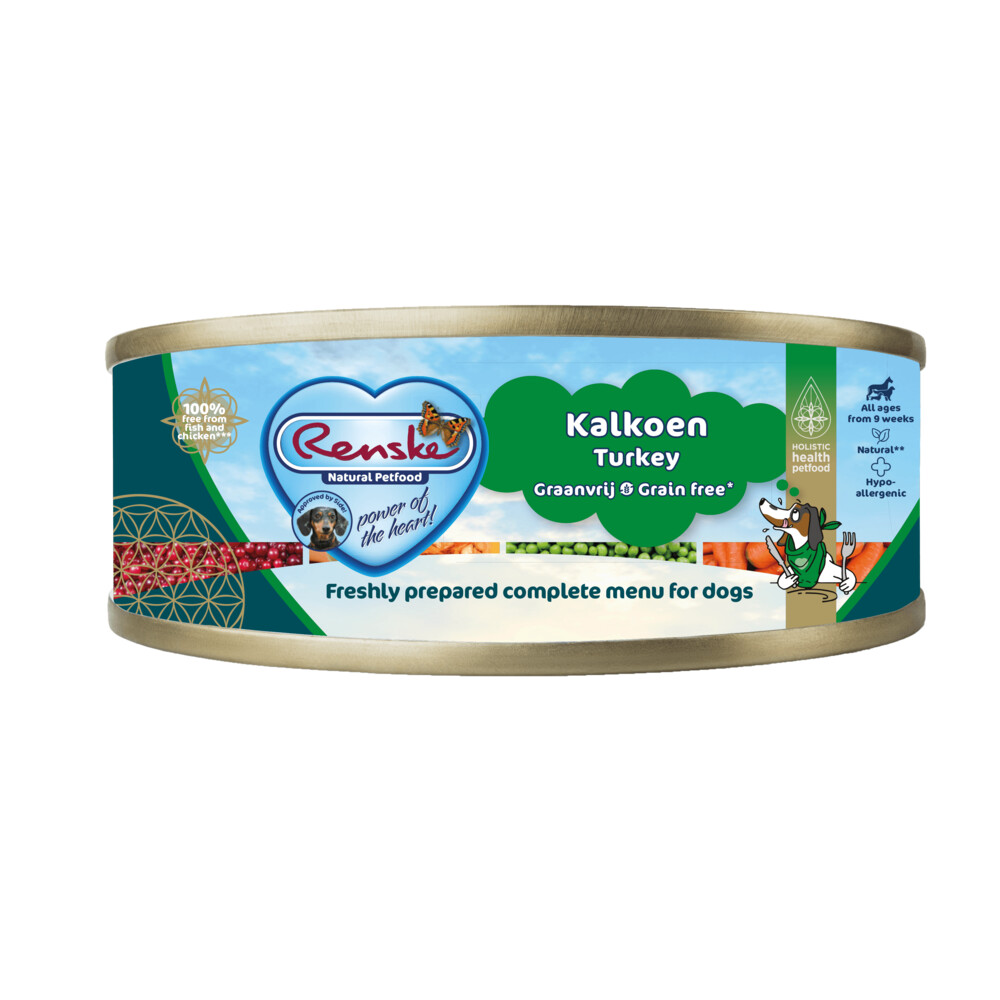 Renske Blik Vers Gestoomd Complete Menu Senior Kalkoen Graanvrij95 gr