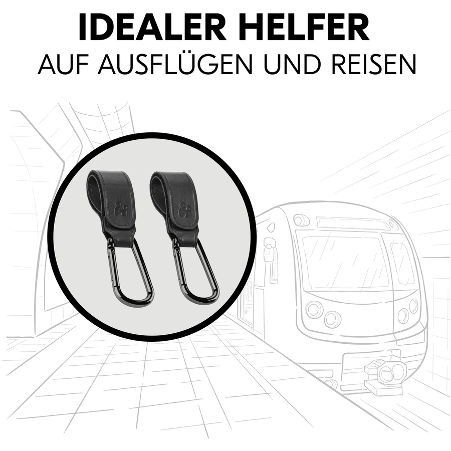 hauck Kinderwagen-Haken Black