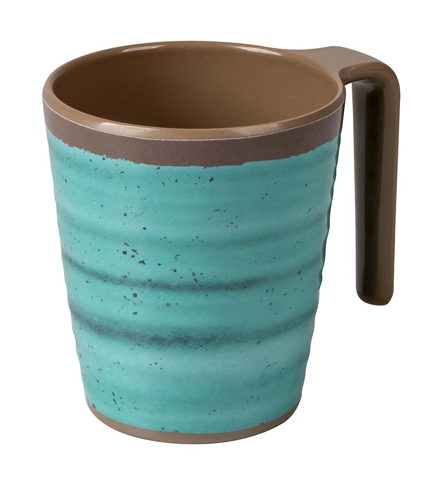 Bo-Camp Halo L set van 4 melamine mokken - Aqua