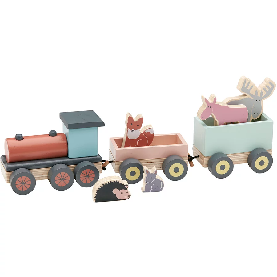 Kids Concept®  Zug mit Waldtieren Edvin