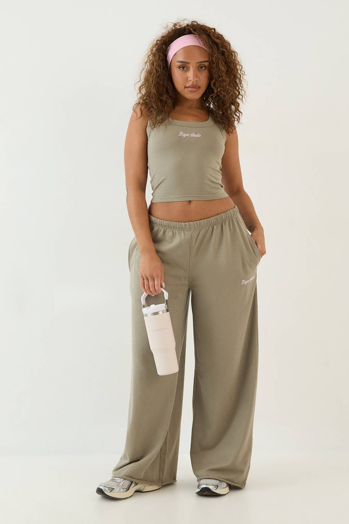 Jogging Dsgn Studio Taille Mi-haute Jambe Large Léger