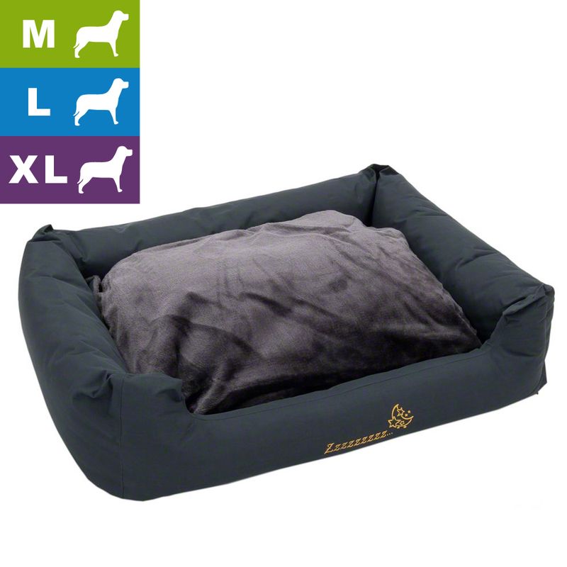 Panier Sleepy Time avec coussin, gris