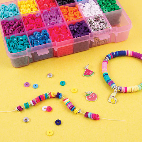 Make it real perleæske med Heishi perler