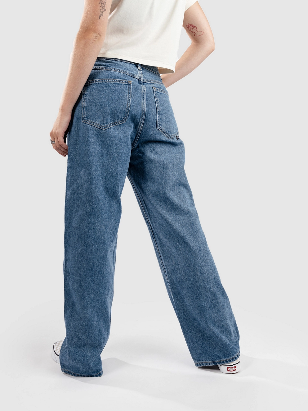 Blue Tomato Baggy Denim Jeans medium blue wash