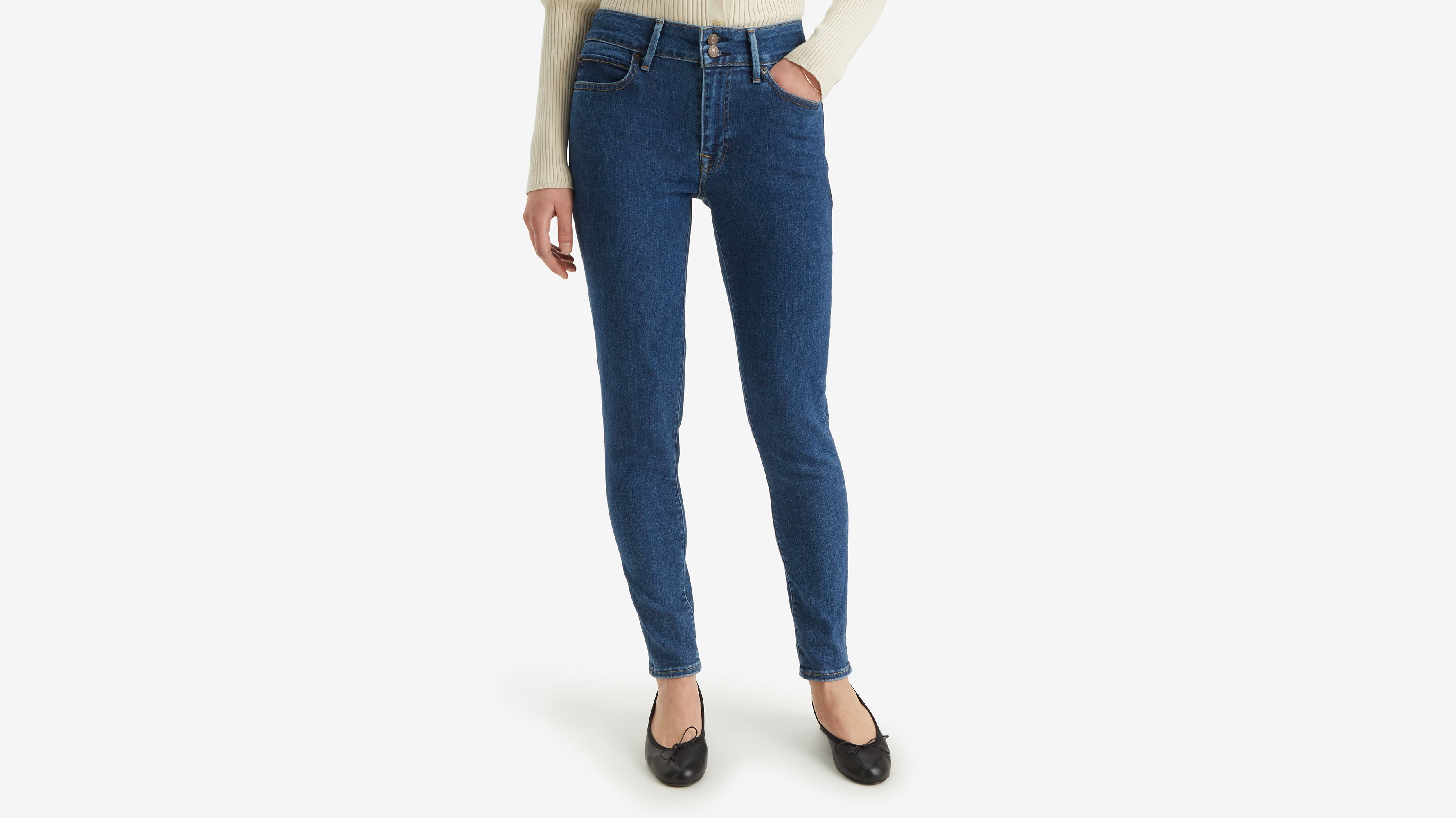 Jean 711™ skinny à deux boutons - Slight Twist - Bleu