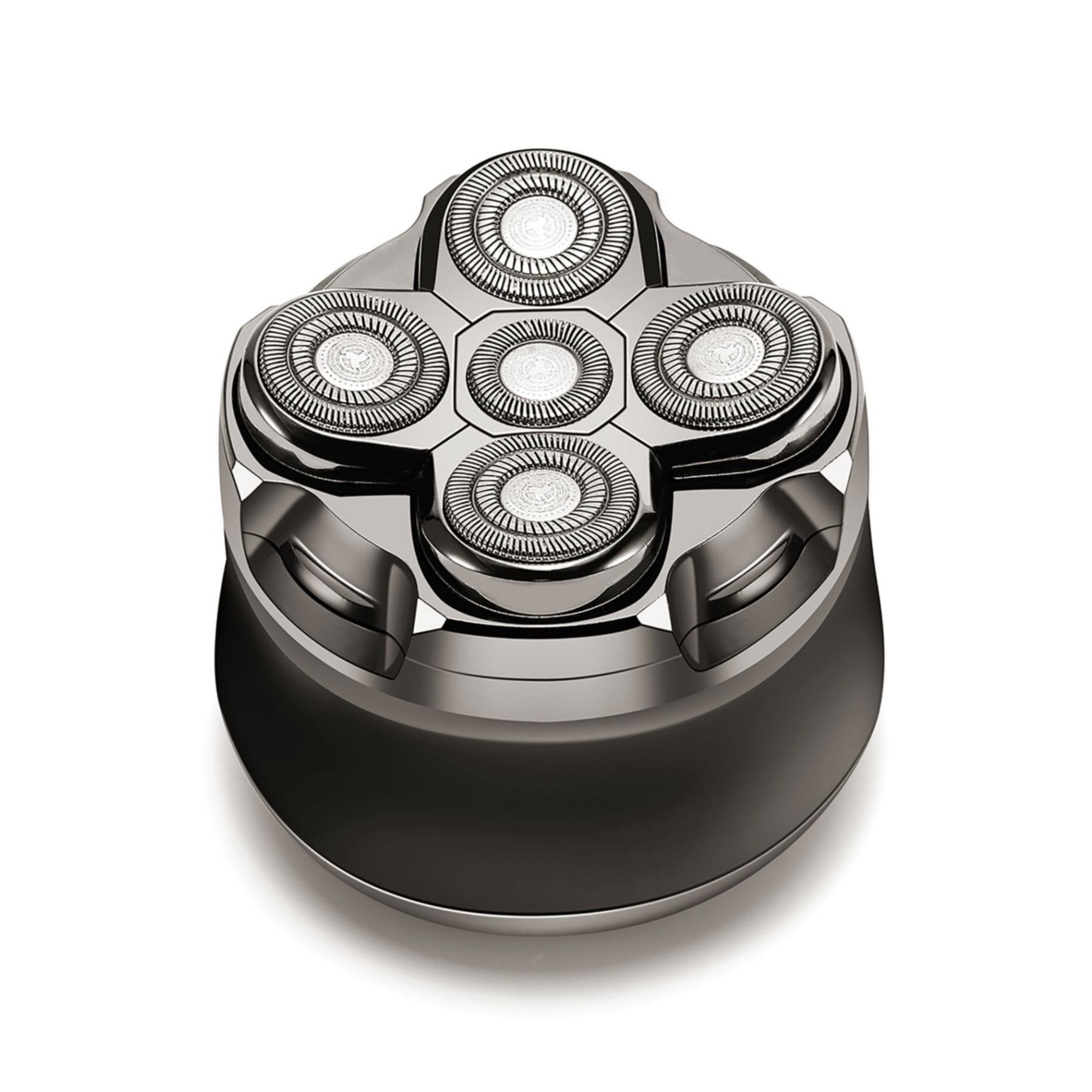 Head Shaver Glatzen Rasierer Elektrischer Akku Kopfrasierer - Schwarz / Silber