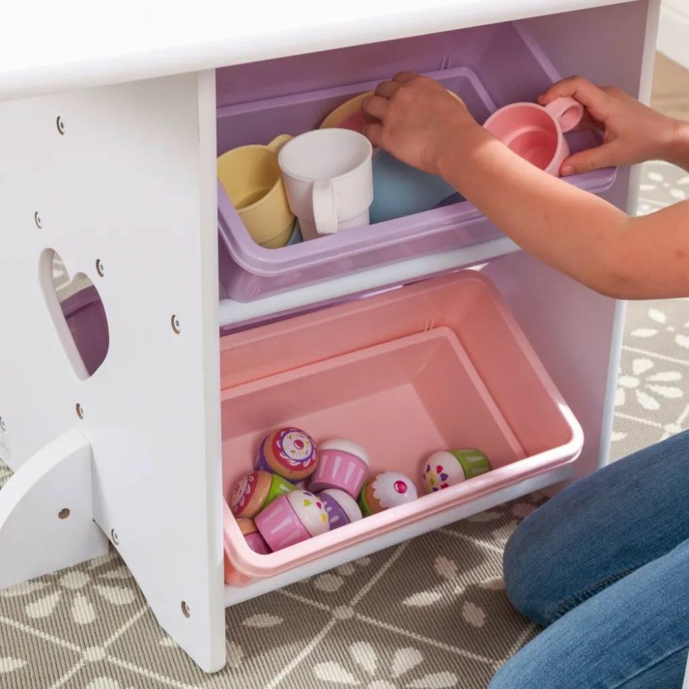 Table, chaises et rangements - pastel Kidkraft