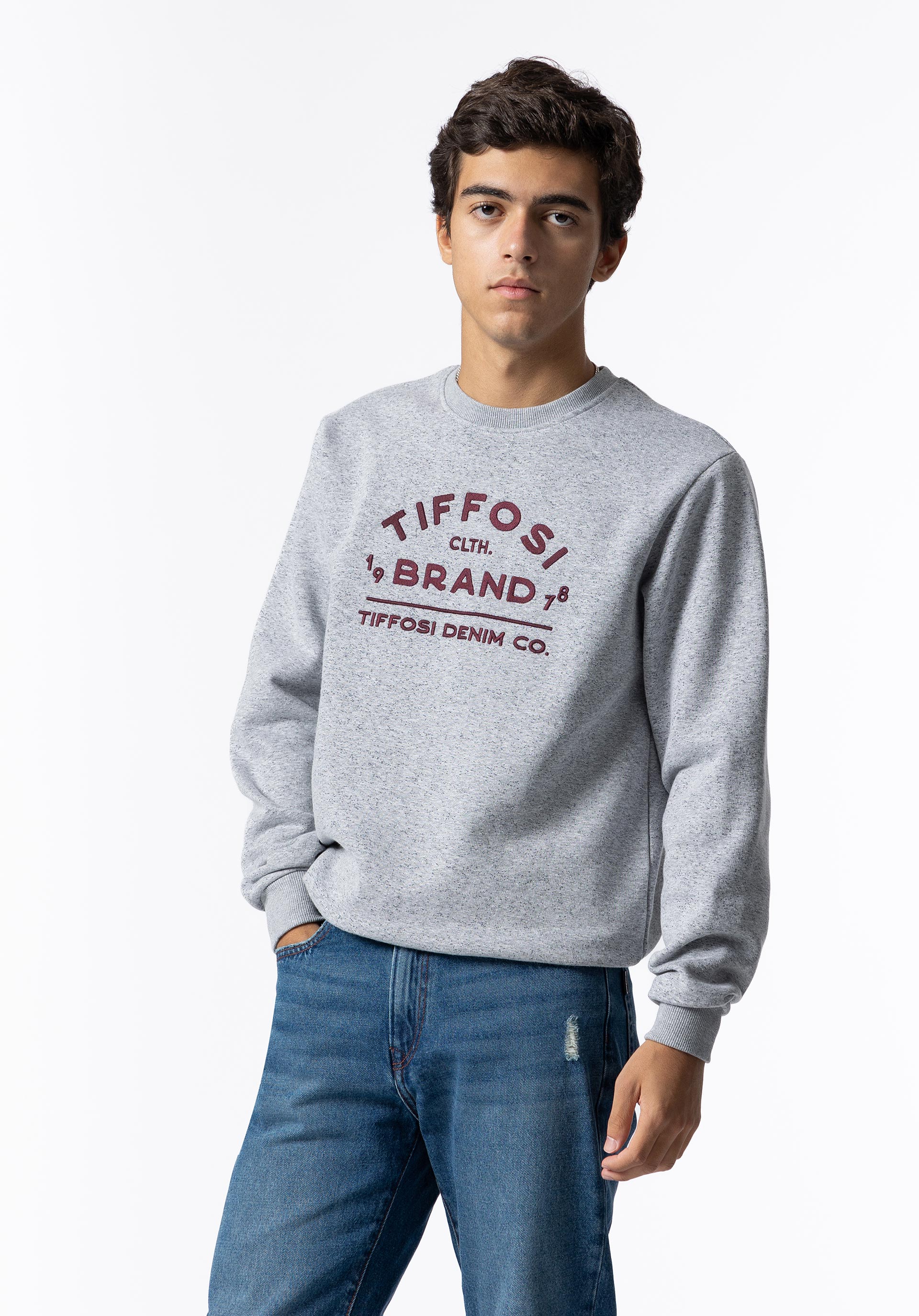 Sweatshirt com Bordado Frontal