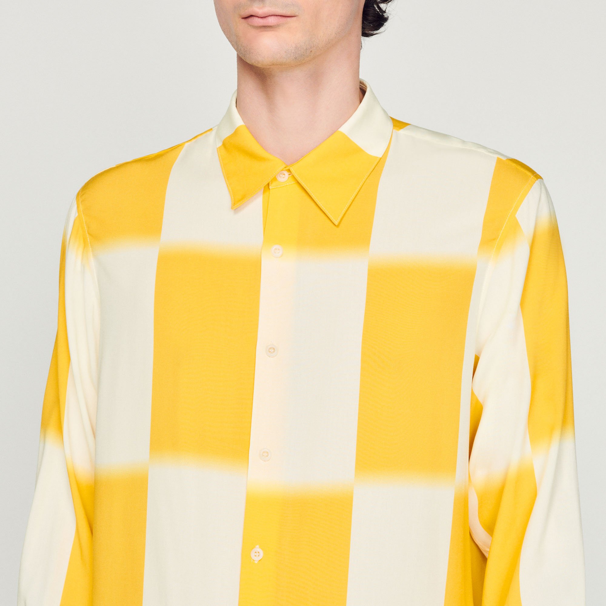 Chemise fluide imprime carreaux