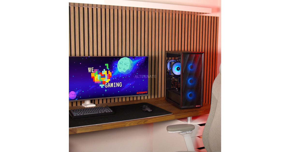 ALTERNATEThunderstorm Starter Ryzen 5 – RTX 5060 gaming pc  (Zwart | R5 7500F | RTX 5060 | 32 GB | 1 TB SSD)