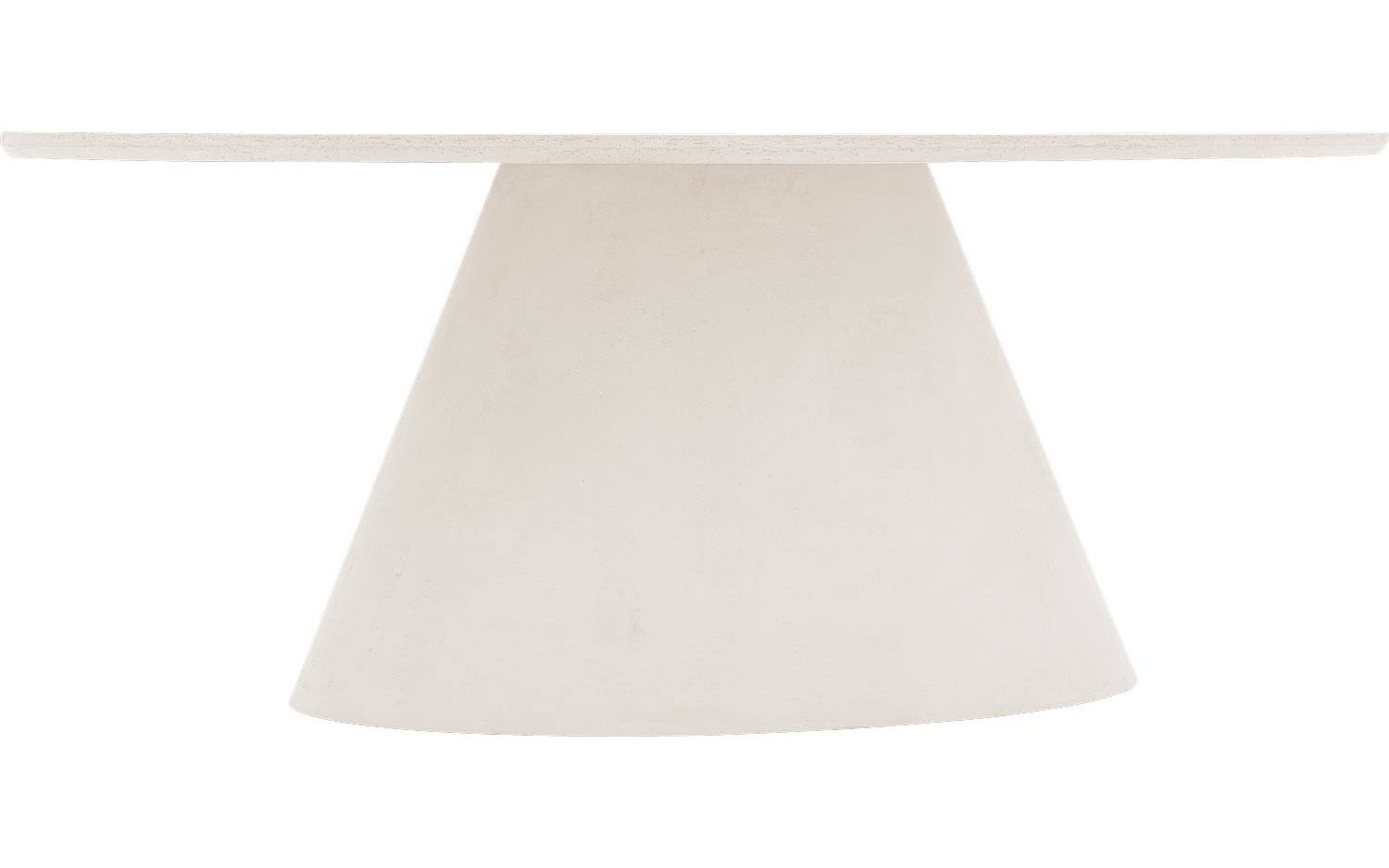 Bogard ovale beton tafel - White Bogard Ovale beton tafel | White 220 cm