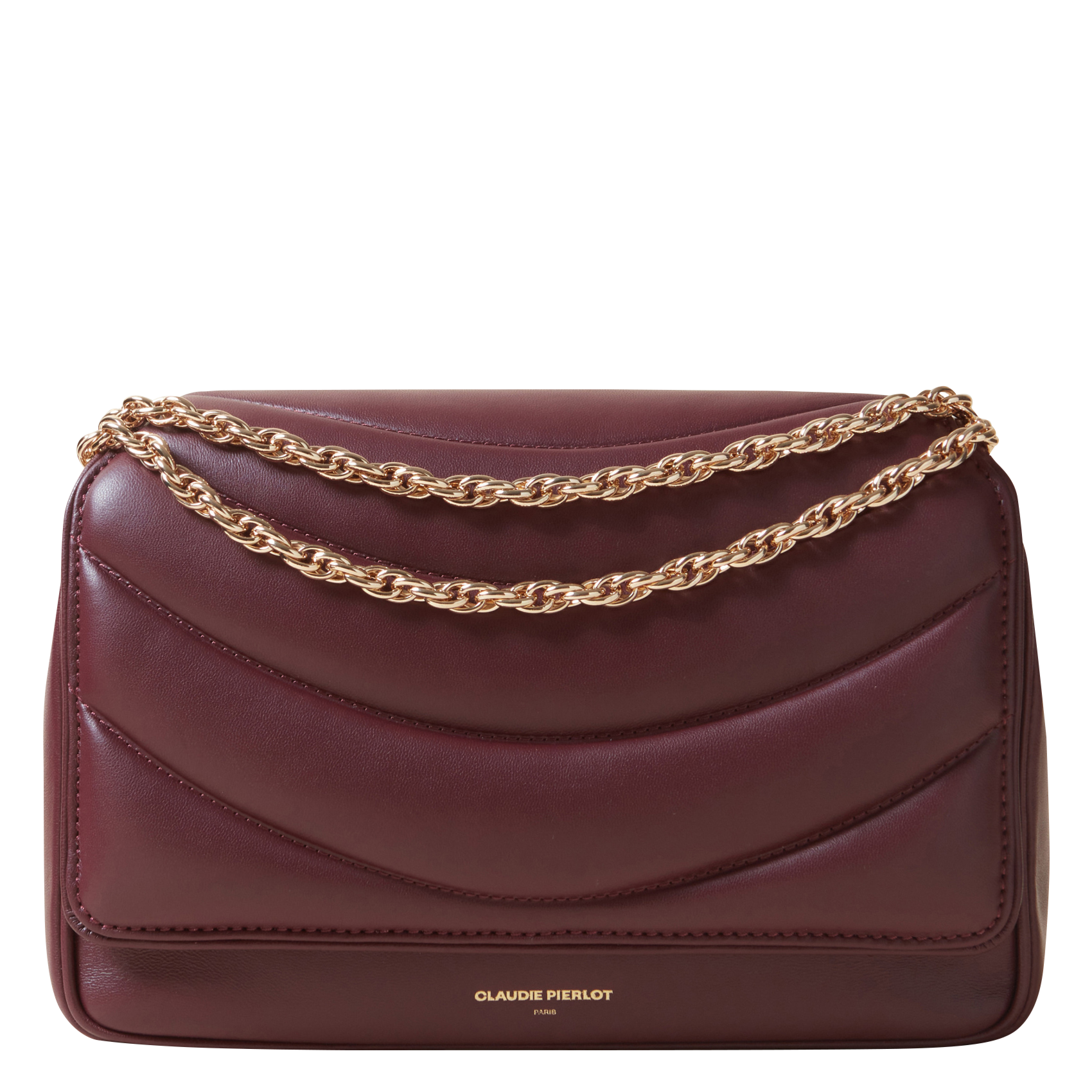 Sac bandoulière en cuir matelassé| Rouge