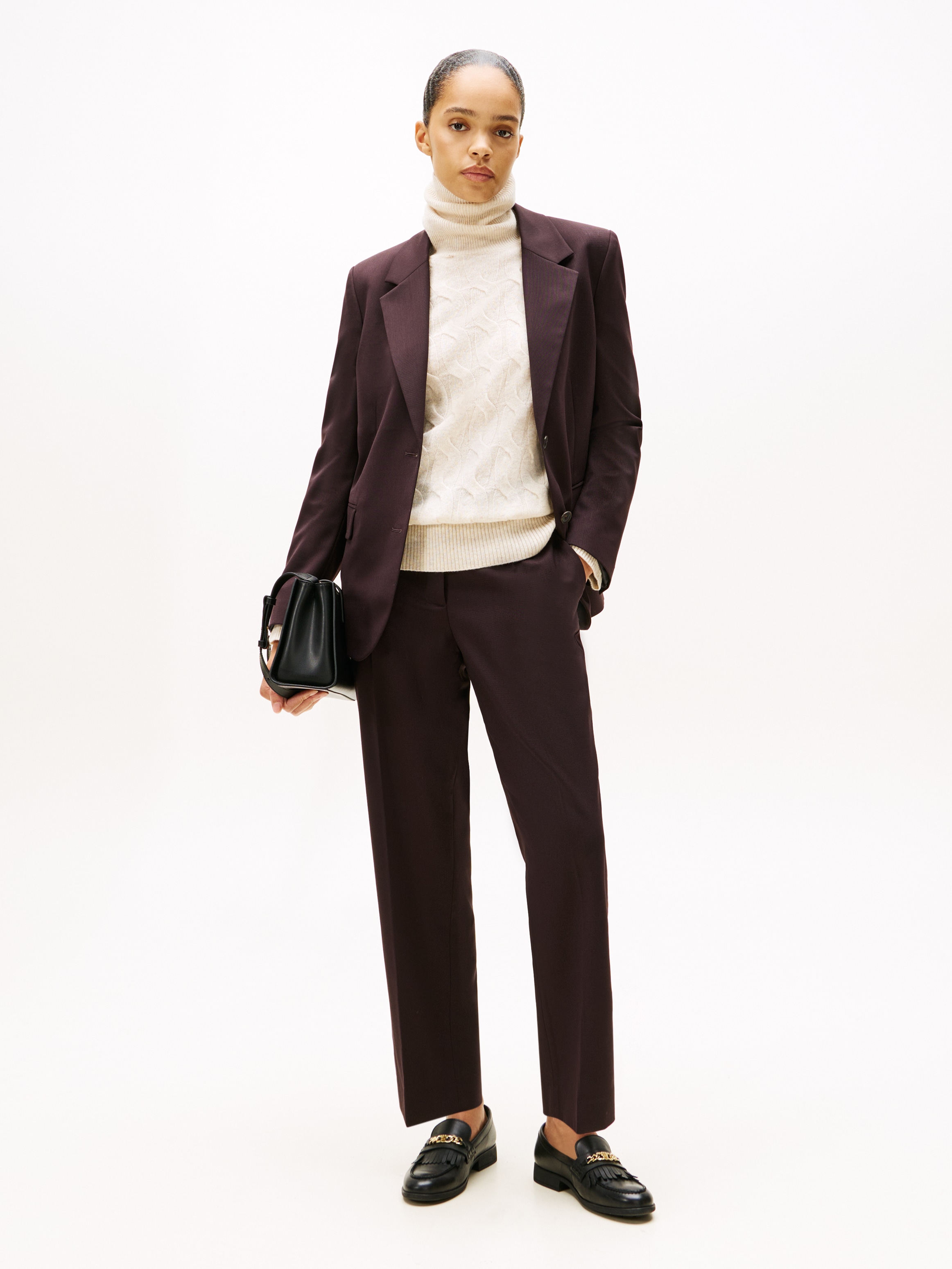 Tommy Hilfiger Anzughose »TIMELESS WOOL SLIM STRT PANT«  mit Wolle