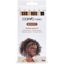 Marqueur ciao, kit de 5+1 'Portrait 2'