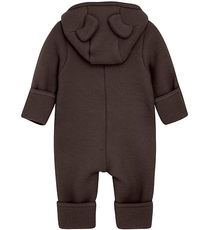 Huttelihut Køredragt - Uldfleece - Raisin m. ?rer