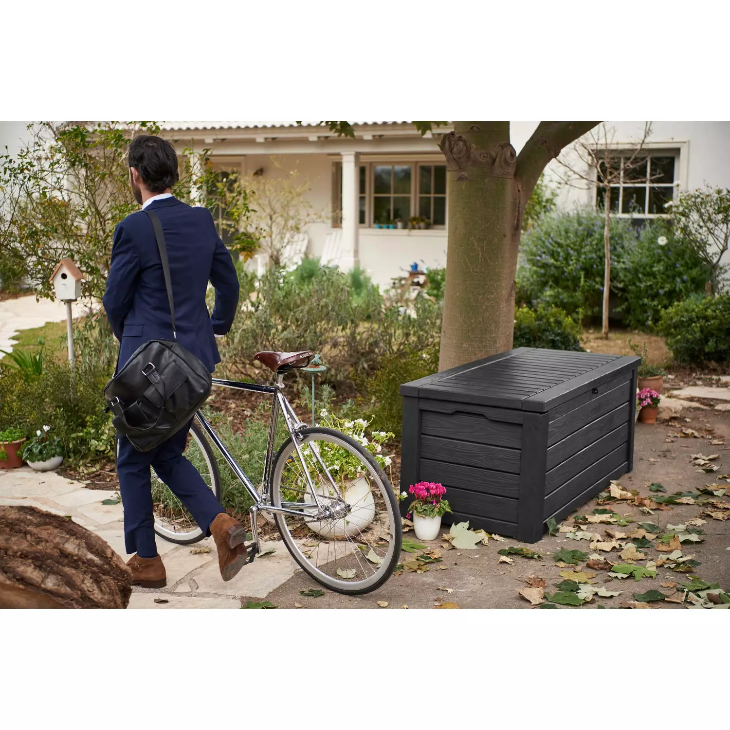 Keter 234590 Westwood Opbergbox - 570 L - 155x72.4x64.4 cm - Grafiet