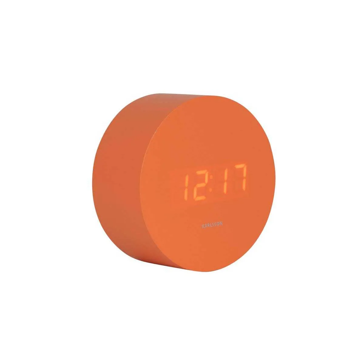 Karlsson Réveil rond LED Spry - Orange