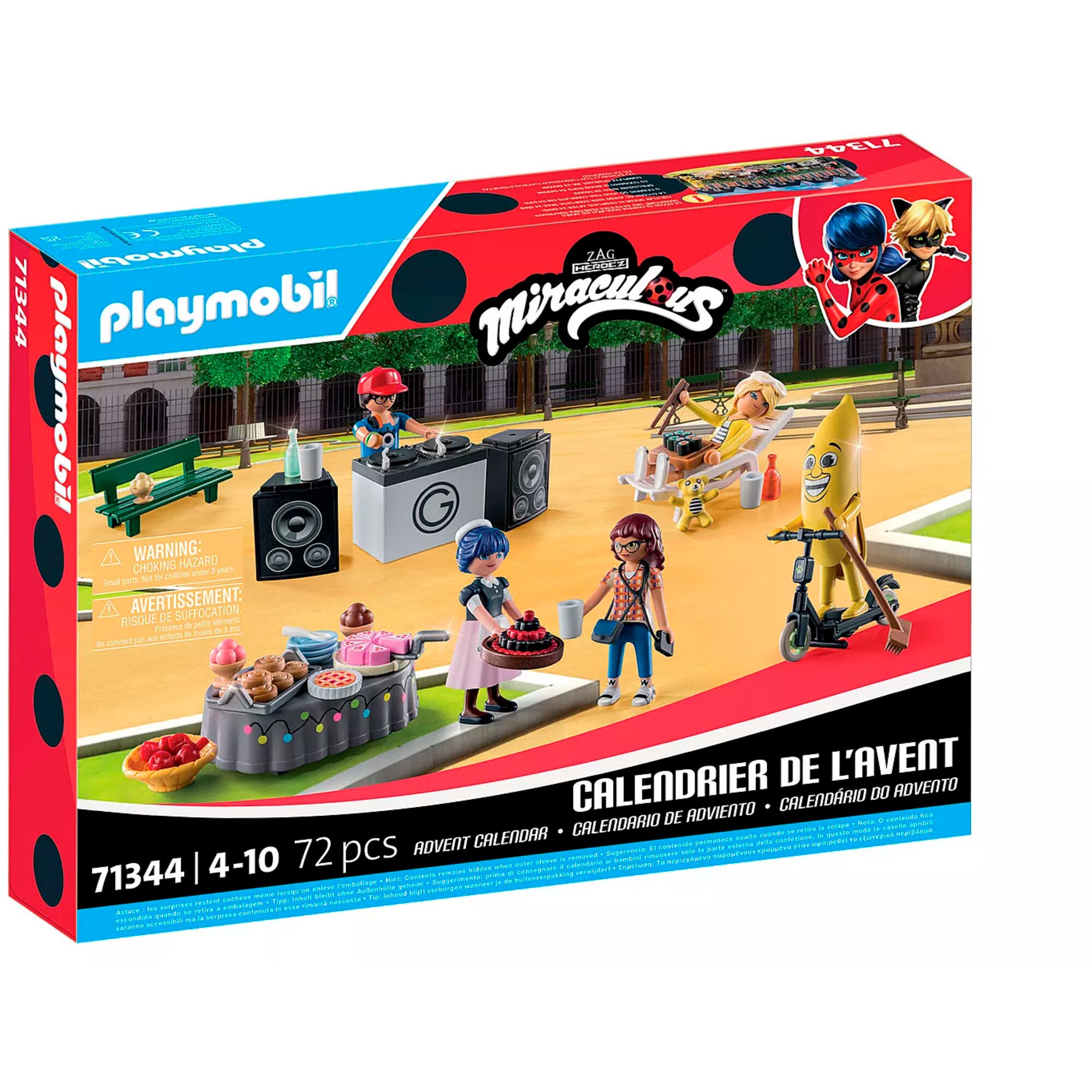 PLAYMOBIL Konstruktionsspielzeug Adventskalender Miraculous: Picknick in Paris