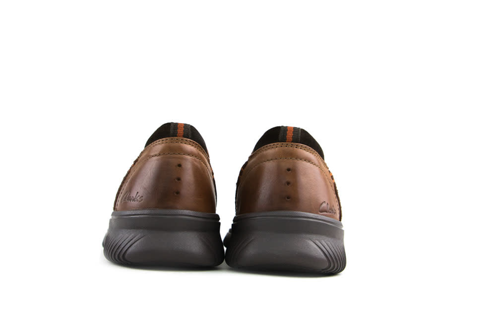 Clarks Instappers Cognac Donaway Step Dark Tan