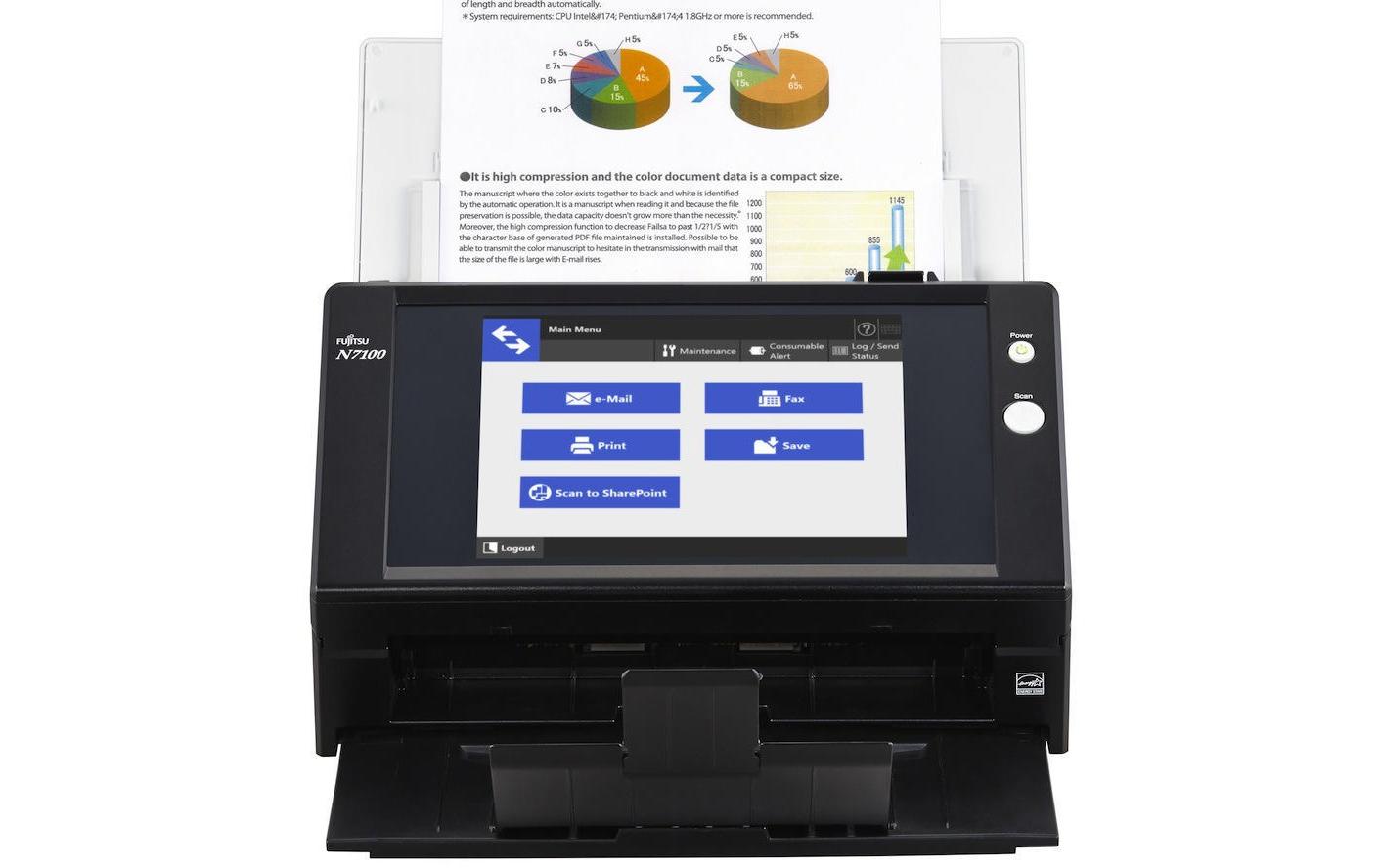Dokumentenscanner N7100<br>Netzwerk-Dokumentenscanner