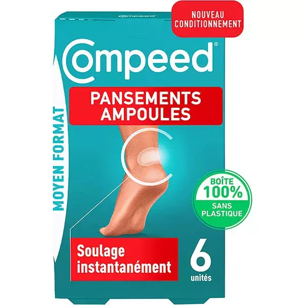 Compeed® - Curativos para bolhas de tamanho médio (6 unidades)