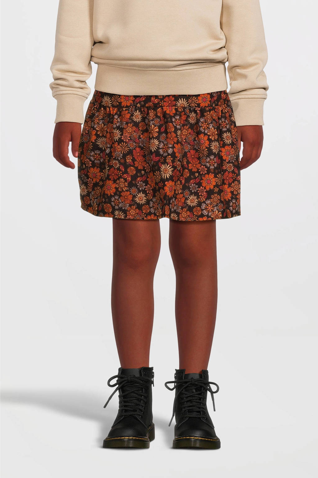 LOOXS corduroy mini rok oranje