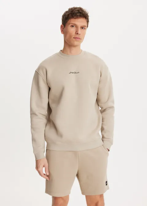 Brushed written sweater zand (ZND.L)