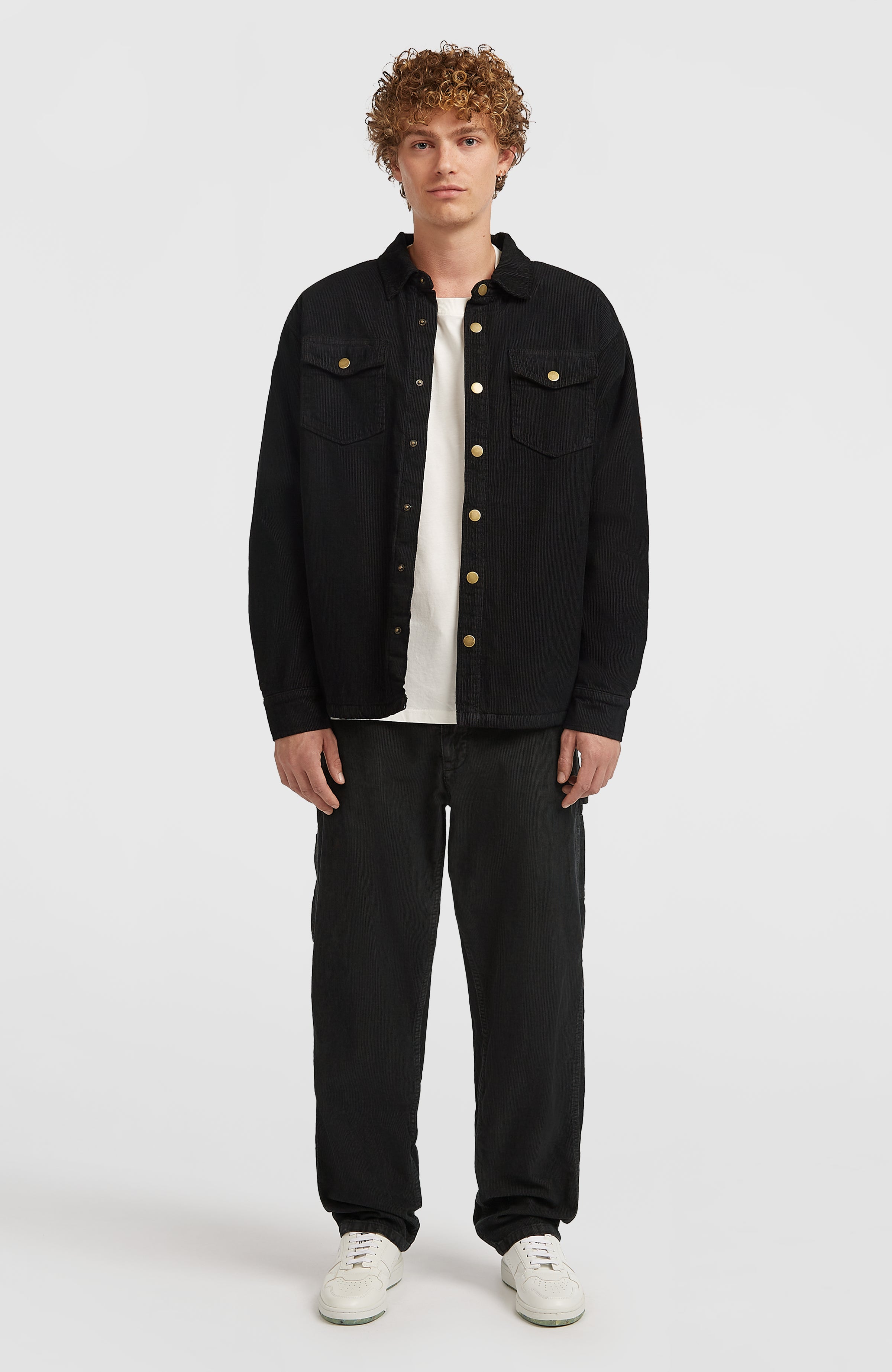 O'Riginals Corduroy overshirt met fleecevoering